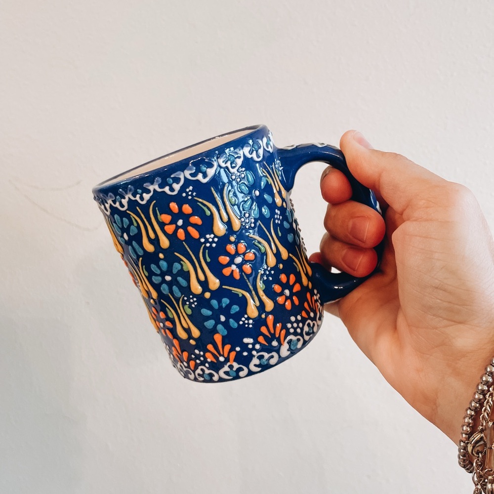 Myth Arts Cobalt Blue Mug- Handmade in Turkey